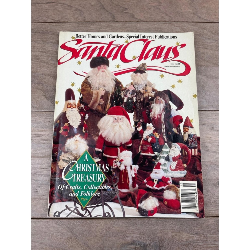 Santa Claus Magazine 1991 Christmas Crafts Collectibles BH&G Meredith